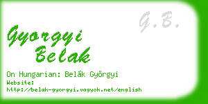 gyorgyi belak business card